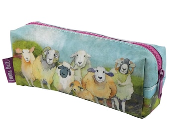 FELTED SHEEP pencil case, notions case, pouch