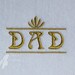 Ornate DAD Machine Embroidery Design Pattern for 4x4 hoop by Titania Creations. Instant Download