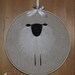 Primitive Sheep Machine Embroidery Design Pattern Three sizes included 4x4 5x7 6x10 by Titania Creations Instant Download.