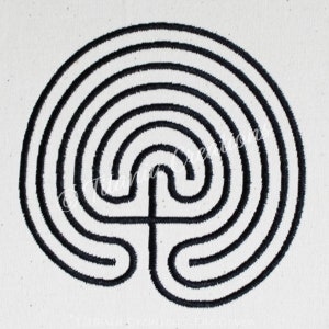 Labyrinth Pagan Machine Embroidery Design For 4x4 Hoop Size. Instant Download by Titania creations