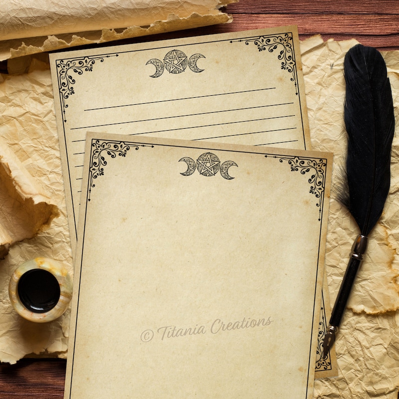 Book of Shadows Printable Pages Etsy Book of Shadows Printable Pages Etsy