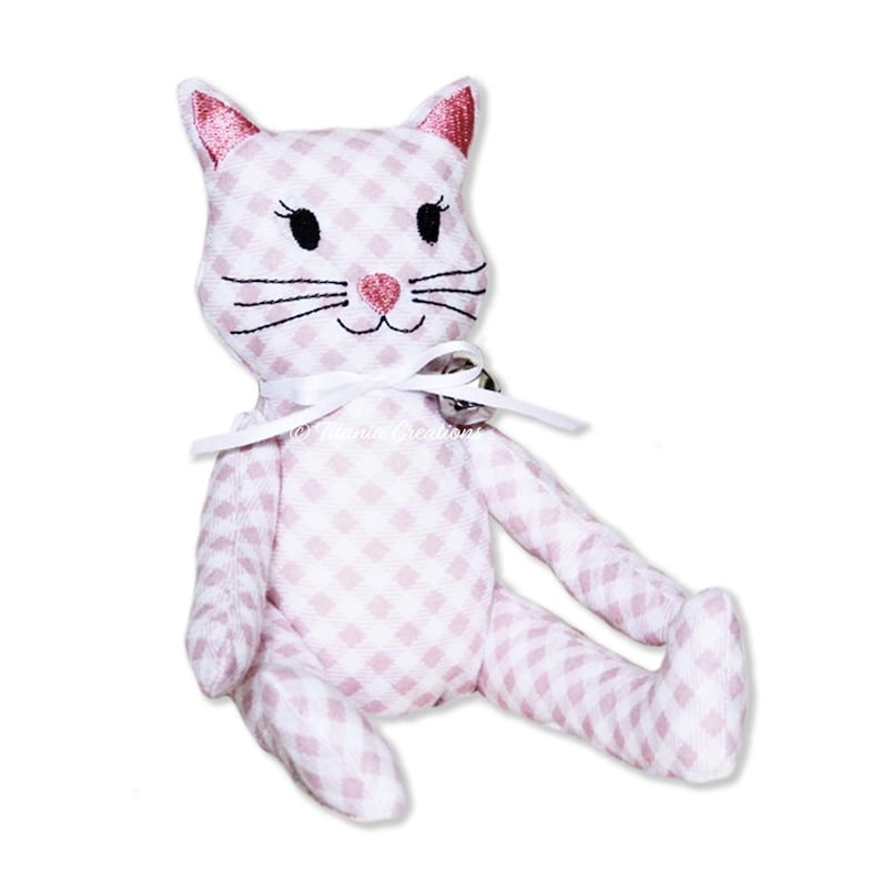 Ith kitty cat machine embroidery design pattern for 5x7 6x10  etsy