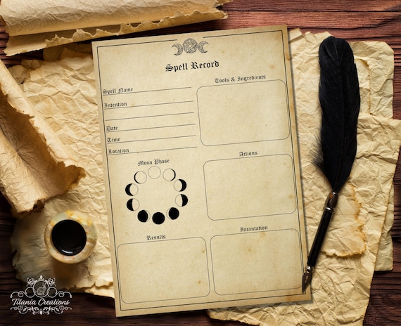 Magic Writing Lines Magic Spell Writing Template
