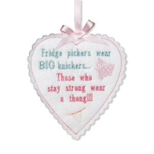 ITH Fridge Picker Heart Machine Embroidery Design Pattern For 4x4 Hoops by Titania Creations, Instant Download.