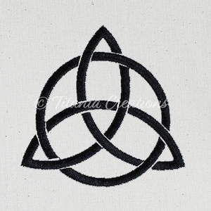 Motif de broderie machine païen Triquetra pour cerceau de 4 x 4 tailles de 5 x 7. Téléchargement instantané par Titania creations