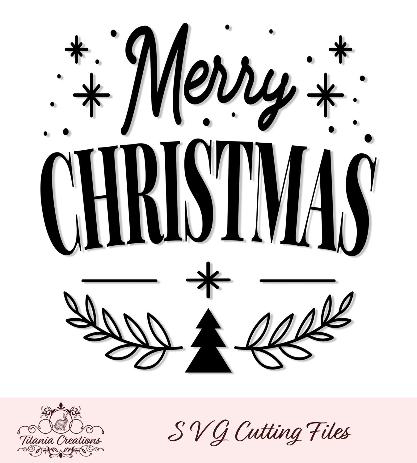 Download Merry Christmas 01 SVG Cut File by Titania Creations ...
