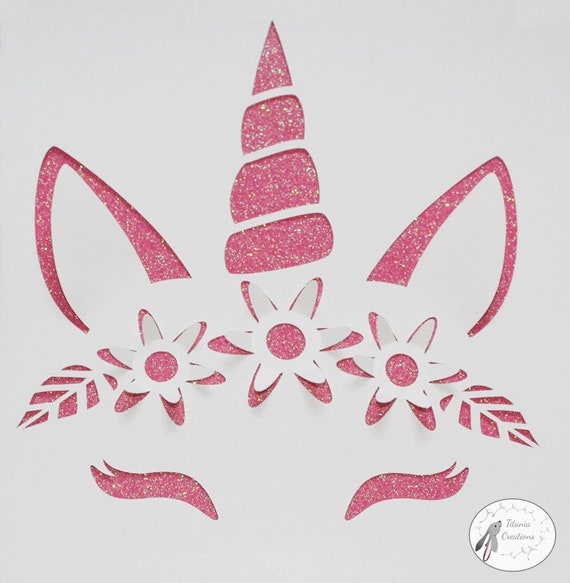 Download Unicorn Face 3d Pop Up Svg File By Titania Creations Instant Etsy PSD Mockup Templates