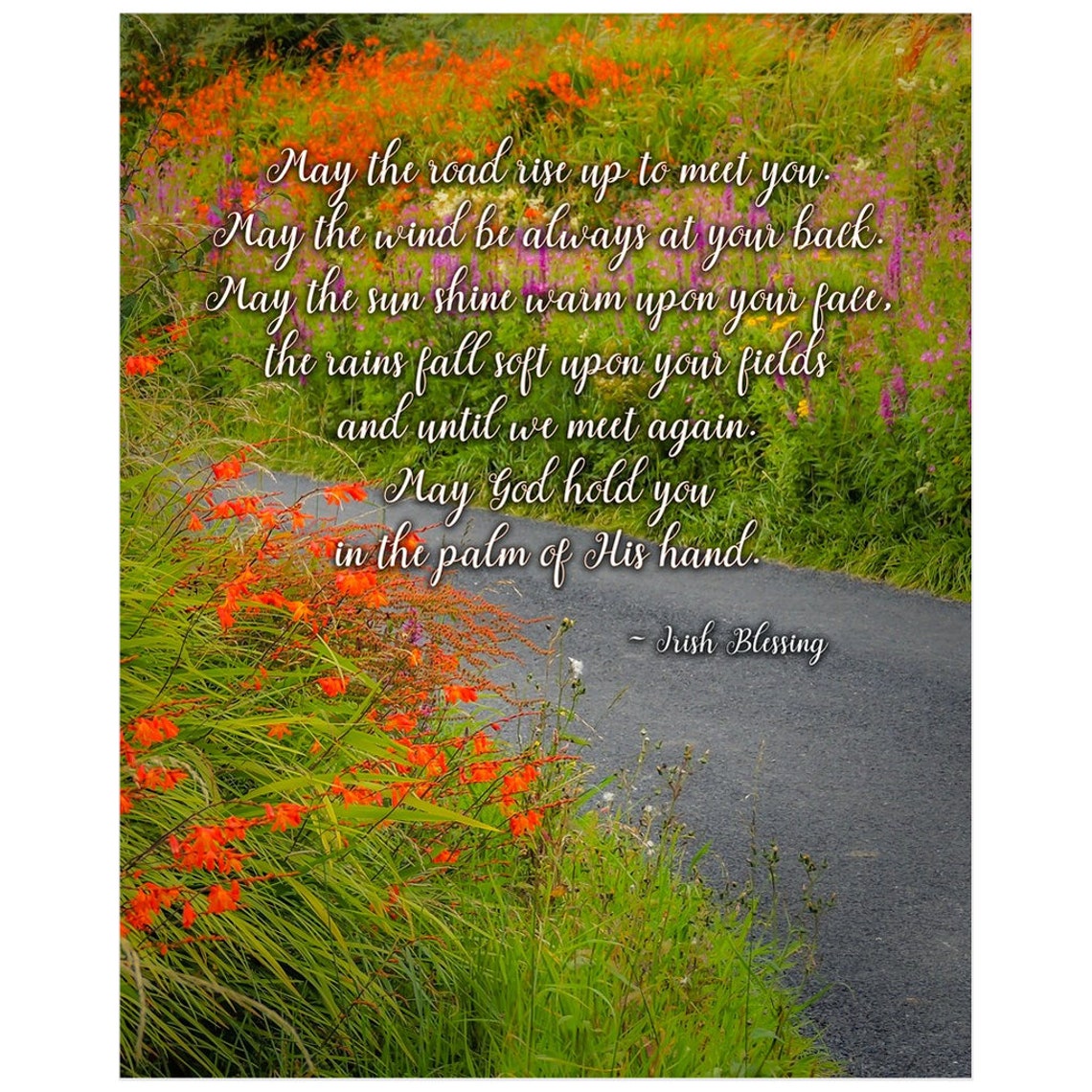 Irish Blessing Print May the Road Rise to Meet You Ireland Etsy