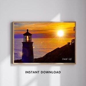 Heceta Head Print - Lighthouse Wall Art - Coastal Lighthouse Decor - Coastal Fine Art - Nautical Lighthouse Art - Coastal Life Art
