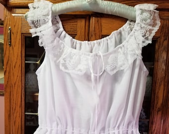 Victorian-Type Chemise/camisole/corset cover -- Unisize small to large. Handcrafted in the USA by me.