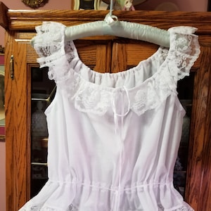 Victorian-Type Chemise/camisole/corset cover -- Unisize small to large. Handcrafted in the USA by me.