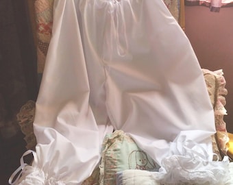 Bloomers - Victorian-Type Vintage Style  -- Made to Order White or Ivory