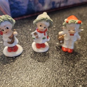 Napco Christmas bone China Miniatures 1950s
