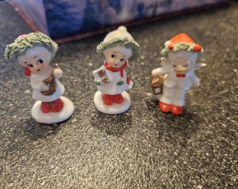 Napco Christmas bone China Miniatures 1950s