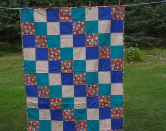 Patchwork baby quilt