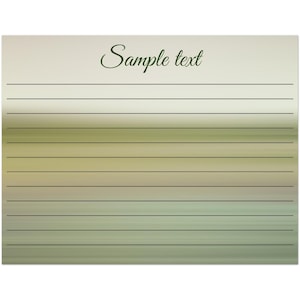 Personalisierte linierte Karte - 10er-Pack (4,25x5,5 '') - Spirituelle Reise - Bibel Vers Karte - Schulnotizen- Design / Linien auf beiden Seiten