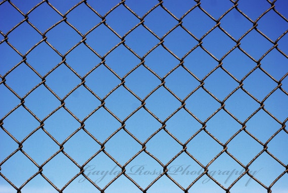 Chain Link Fence Photo Ball Field Photo Boys Room Decor Man Etsy