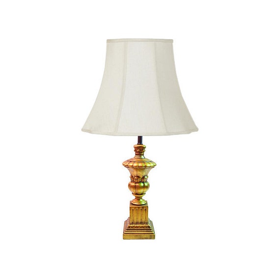 Vintage Royal Haeger Gold Leaf Ceramic Urn Table Lamp