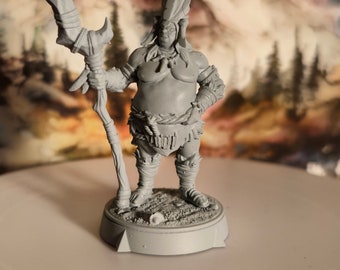 Chief Keanu - 32mm or 75mm - Miniature for DnD, Pathfinder, Dungeons and Dragons