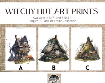 Print - Witch Hut Art - Matte Finish - Frame Not Included