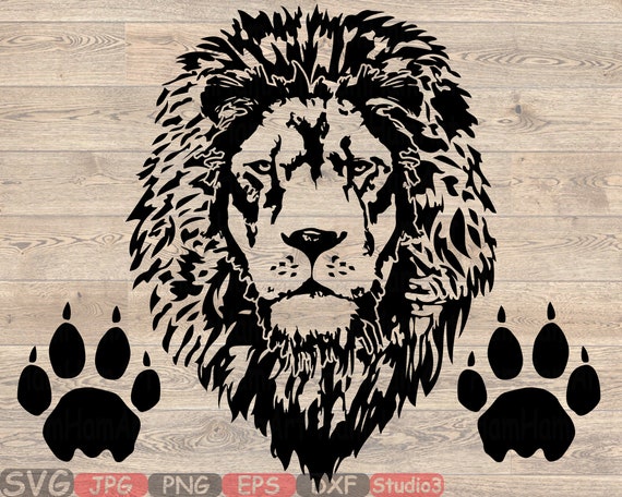 Download Lion Head Silhouette SVG Cutting Files Clip Art Studio3 ...