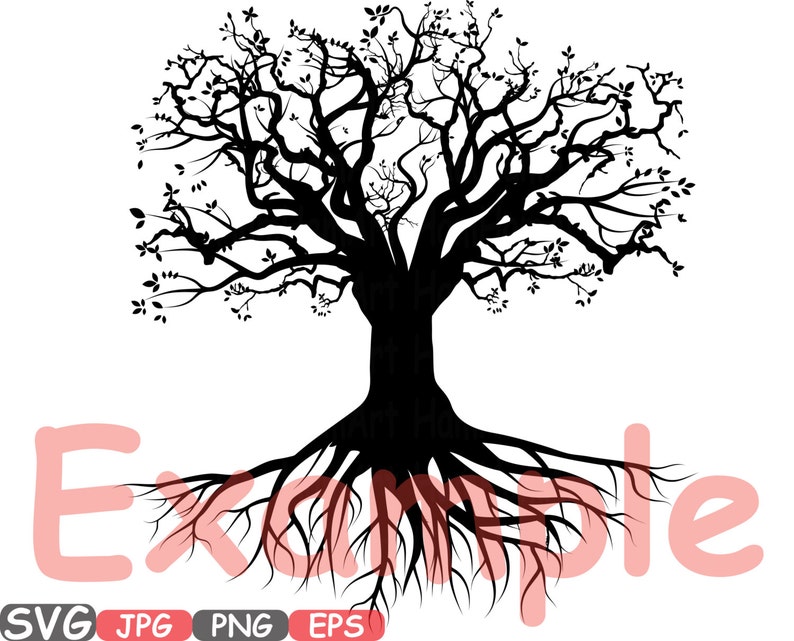 Download Family tree Split / Circle Silhouette SVG Cutting Files ...