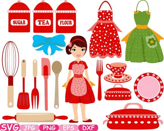 Kitchen Baking Monogram Cutting Files Design Set Monogram Etsy