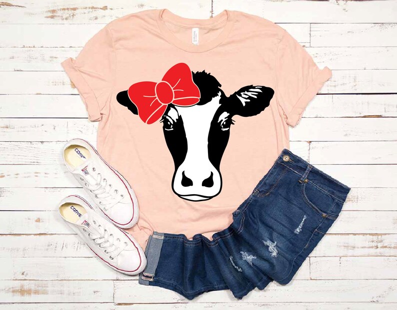 Free Free 197 Baby Cow With Bow Svg SVG PNG EPS DXF File
