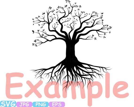 family tree word art cutting files svg family tree deep roots etsy