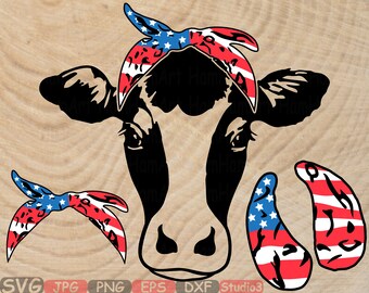 Download Cow with bandana svg | Etsy