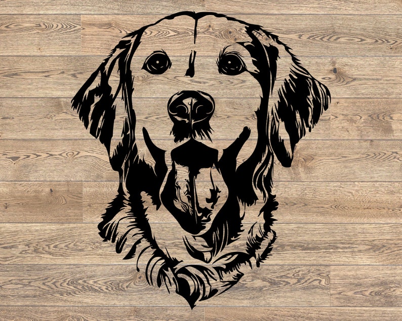 Lab SVG Labrador Dog Head Silhouette SVG Cutting Files Clipart - Etsy