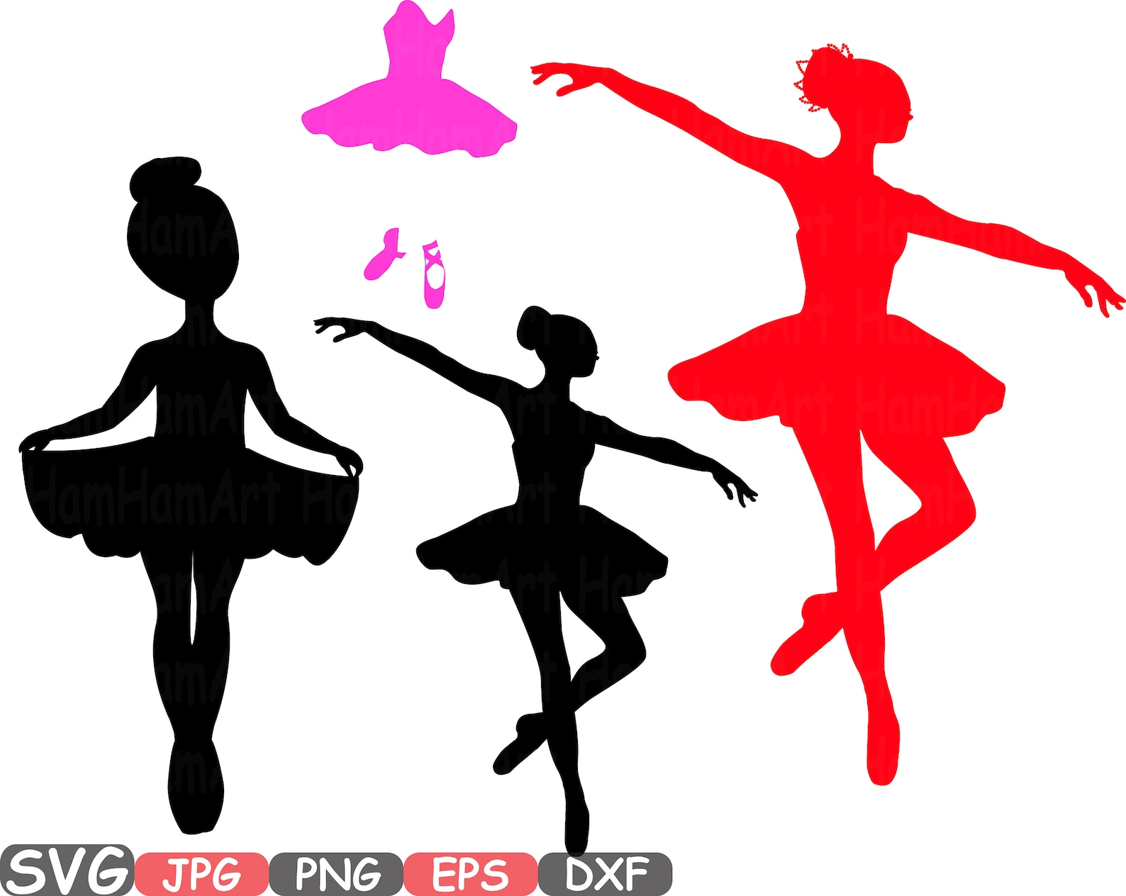 ballet ballerina svg silhouette cutting files sign icons dance slippers cricut design cameo vinyl monogram clipart 658s