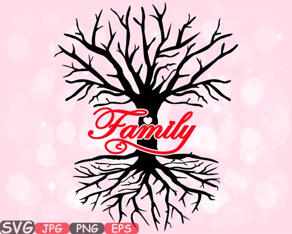 Download Family Tree Love Svg Word Art Family Quote Clip Art Silhouette Etsy