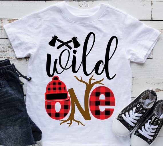 wild one birthday shirt boy