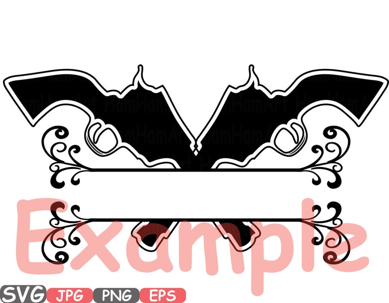 Download Revolver Gun Split & Circle SVG Silhouette Monogram Clip ...