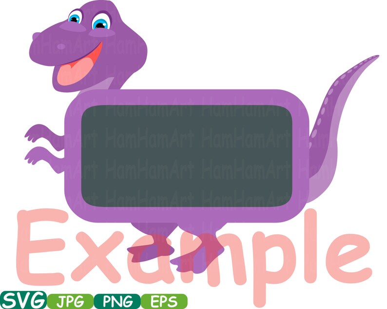 Dinosaur Chalk Board Frames SVG Dino Chalkboard Frames Digital Etsy