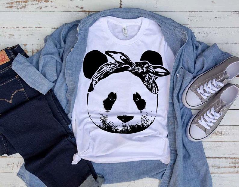 Download Animal Bandana Design Panda Bandana Svg Dxf Png Eps | Etsy