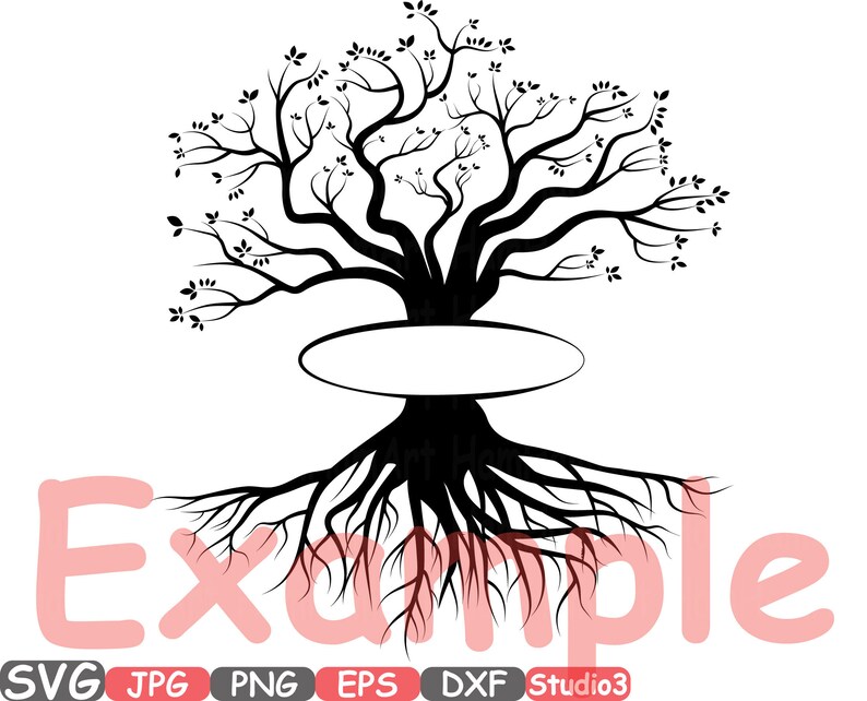 Download Split Family tree SVG Word Art Cutting Files Family Tree ...
