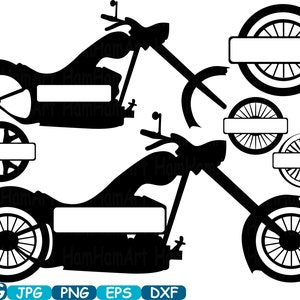 Split Motorbike Monogram Choppers Cutting Files Svg Motorcycle Etsy