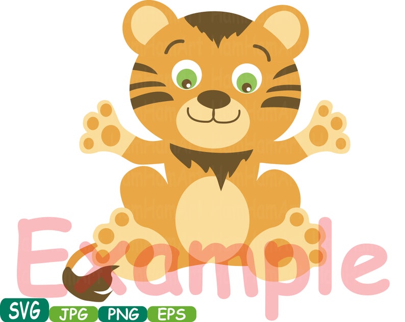 Download Baby Animals Safari cutting file Clip Art Jungle SVG Graphic | Etsy