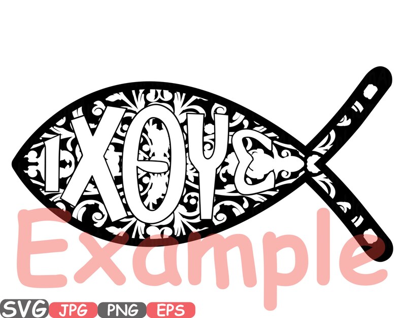 Download Jesus Fish SVG Silhouette Cutting Files Jesus religious ...