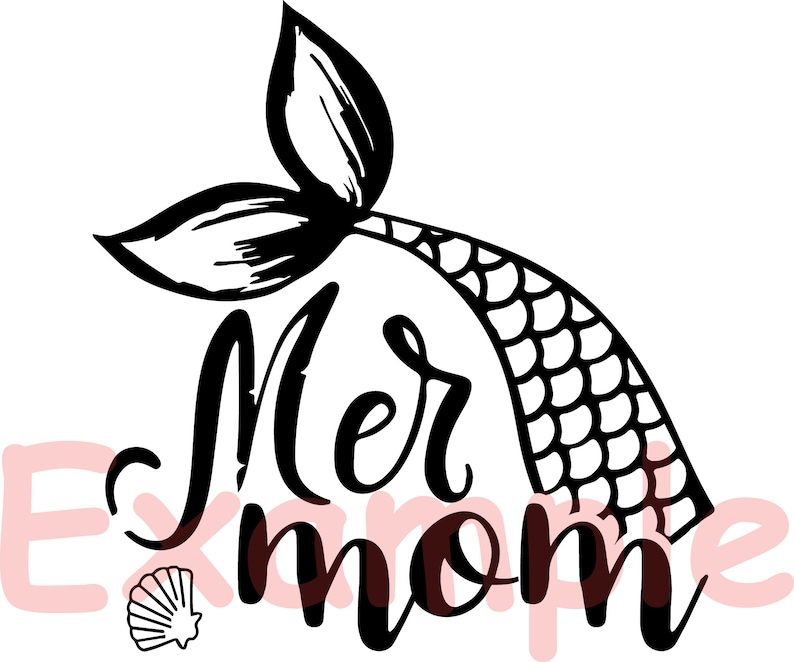 Download Mer Mom Mermaid SVG Cutting Files Clip Art cricut cuttable ...