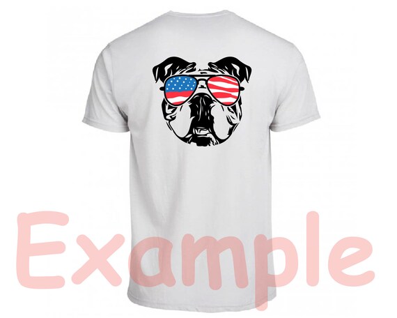 Download Bulldog Usa Flag Glasses Paw Silhouette Svg Cutting Files Etsy