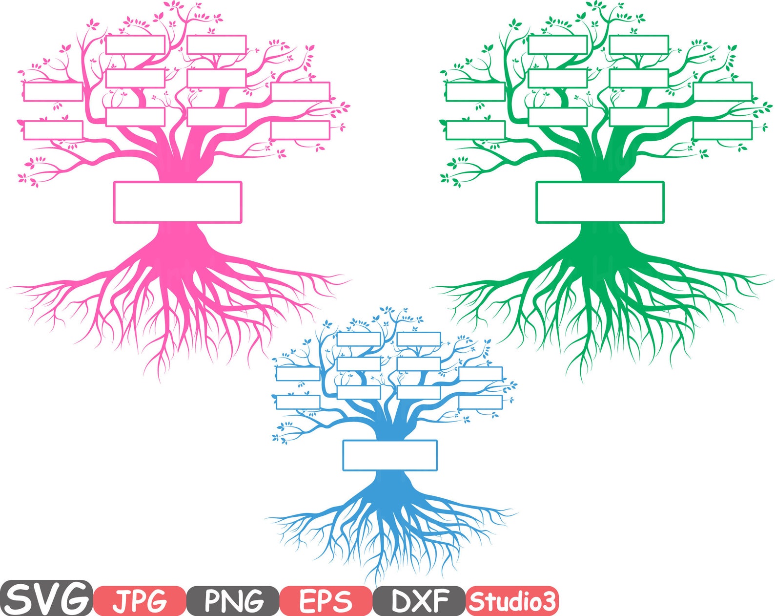 Download Split Family tree SVG Word Art Cutting Files Family Tree ...