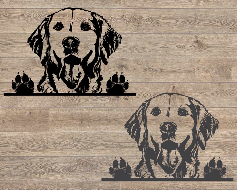 Download Lab Peeking Peek-A-Boo SVG Labrador dog head Silhouette ...