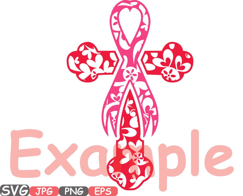 Download Christian Cross Breast Cancer Feathers Awareness ribbon ...
