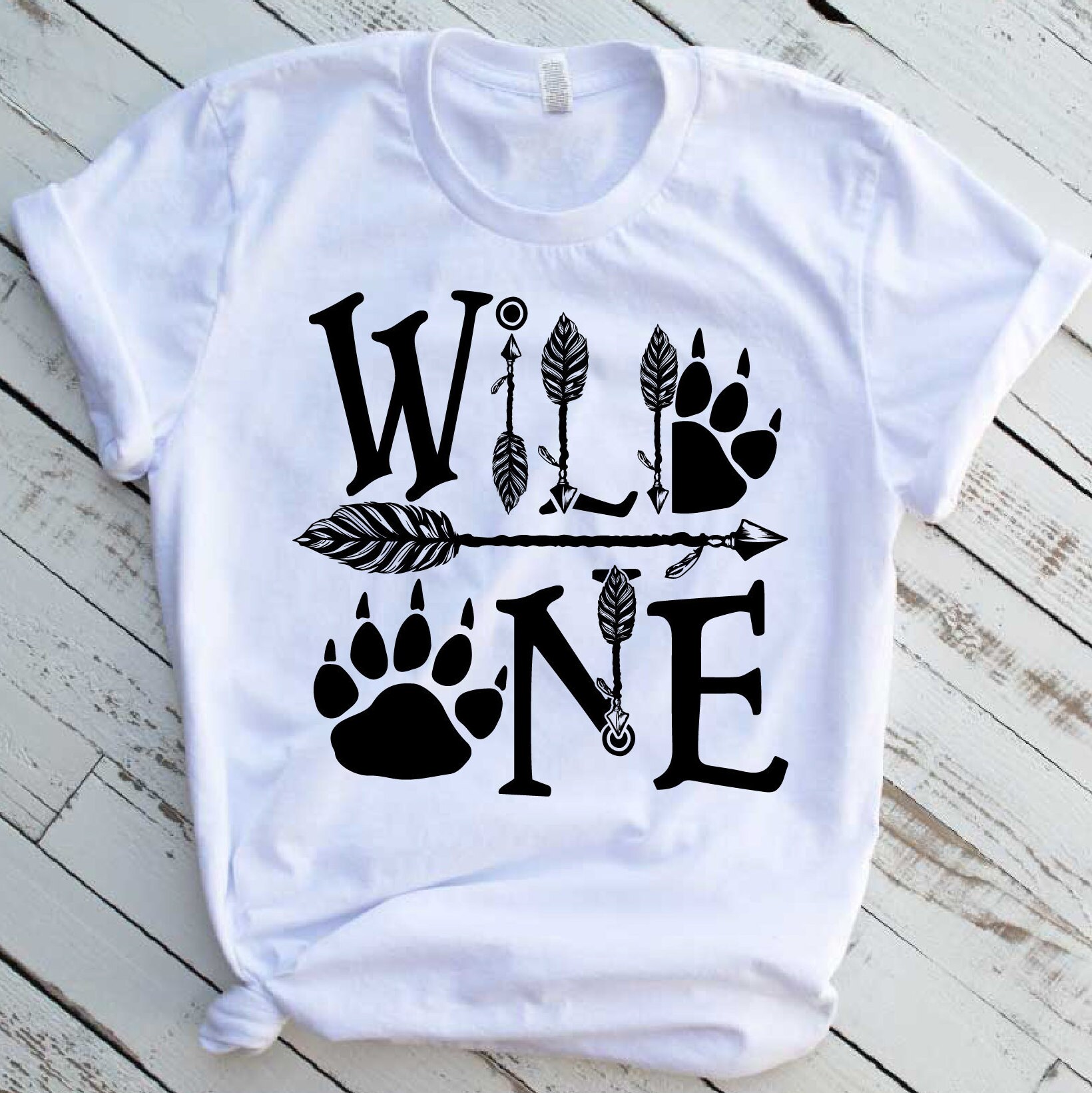 Download Wild One Birthday Svg Bear Paw Arrow Stay Baby Onesie Cutting Etsy