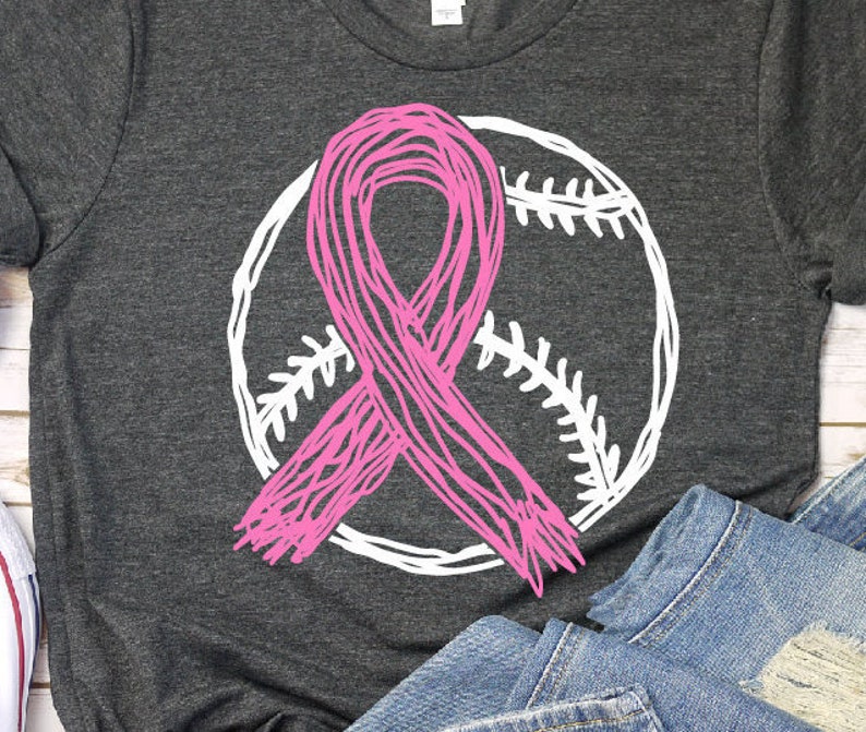Download Baseball Tackle Breast Cancer Svg Awareness ribbon svg ...