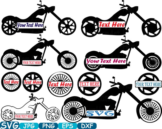 Split Motorbike Monogram Choppers Cutting Files Svg Motorcycle Etsy