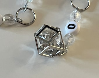 Silver and Crystal Chain Row Counter